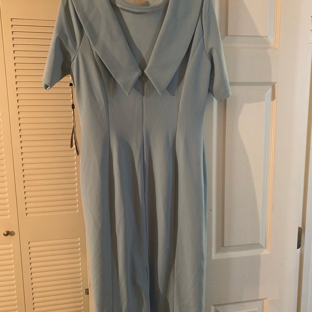 ADRIANNA PAPELL DRESS, Size 12, NWT, Never worn, Color blue Mist.